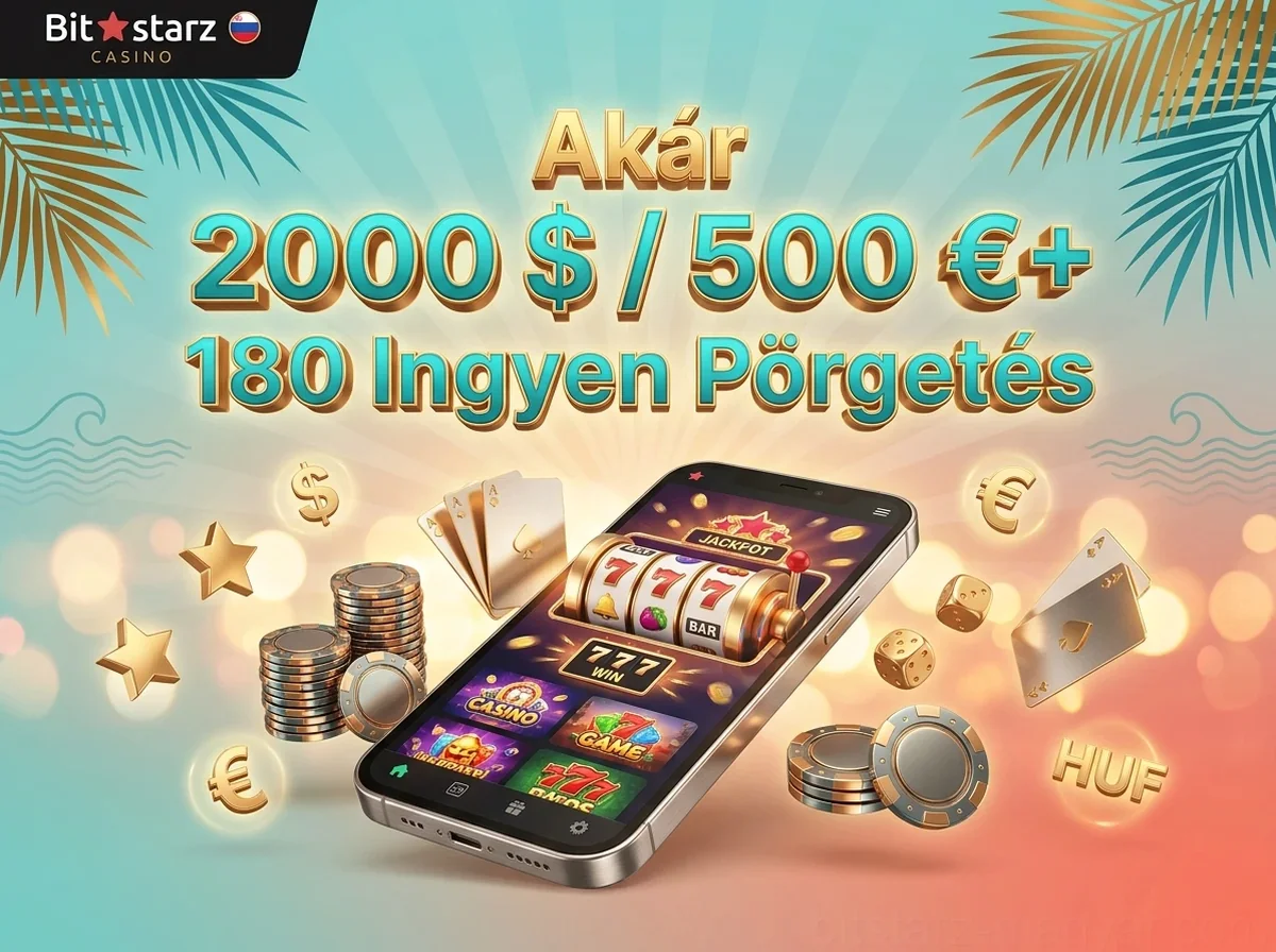 Akár 2000 $ / 500 €+ 180 Ingyen Pörgetés